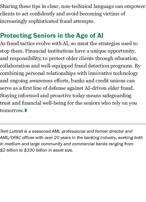 Sharing these tips in clear, non technical language can empower clients to act confidently and avoid becoming victims...